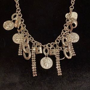 NEW 2pc Silver & Crystal Necklace & bracelet set!!